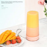 LGZ-1 500ml 50W 4날 전기 휴대용 주서기 충전식 주스 추출기, LGZ-1 (핑크), LGZ-1 (화이트), LGZ-1 (그린)