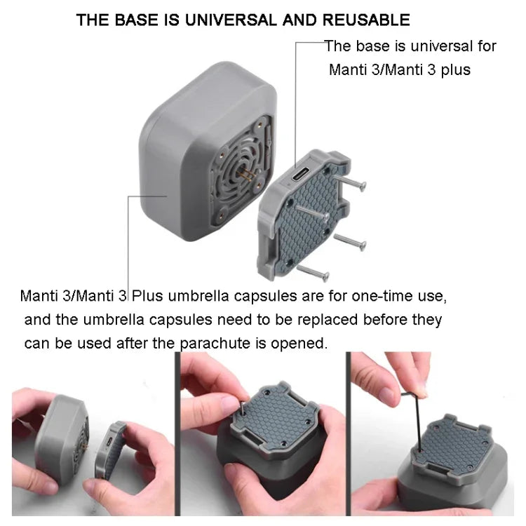 Parachute for DJI Mavic Air 2 / 2S / Mavic 3 Improve Safety, Manti 3, Manti 3 Plus, Manti 3 Replacement Umbrella Cabin, Manti 3 Plus Replacement Umbrella Cabin