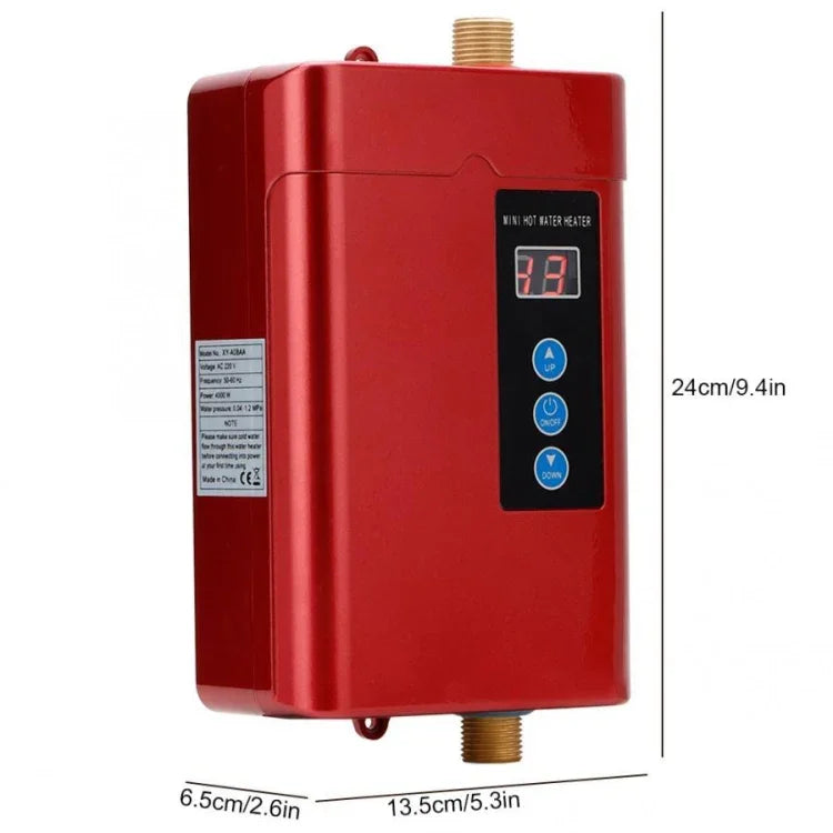 리모컨 조절 온도 전기 온수기, 미국 플러그 3000W, 영국 플러그 3000W, 유럽 플러그 4000W, 호주 플러그 4000W