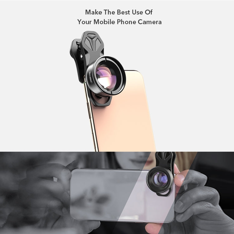 APEXEL APL-HB100MM HD 곤충 보석 100 마이크로 외장 휴대폰 렌즈, APL-HB100MM