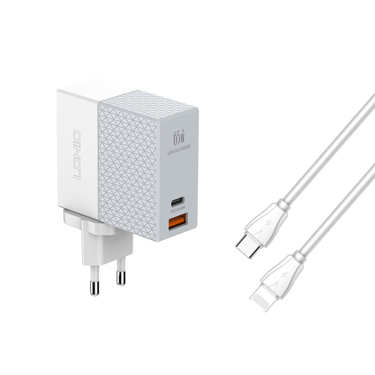 LDNIO A2620C 65W 범용 휴대폰 태블릿 충전기 Type-C/USB-C 포트 고속 충전기, 65W EU 플러그, 65W UK 플러그, 65W US 플러그