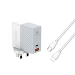 LDNIO A2620C 65W 범용 휴대폰 태블릿 충전기 Type-C/USB-C 포트 고속 충전기, 65W EU 플러그, 65W UK 플러그, 65W US 플러그
