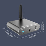 블루투스 5.2 오디오 리시버 3.5MM AUX 동축 광섬유 APTX HD 블루투스 어댑터, D300
