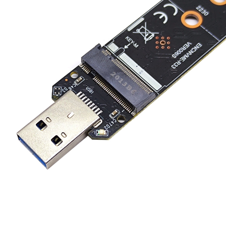 ENCNVME-R33 USB 3.2 Gen 2 10Gbps NVMe M.2 SSD 어댑터 RTL9210 칩셋 M 키 M2 NVMe용, ENCNVME-R33