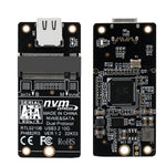 M.2 NVME 하드 디스크 박스 전송 카드 RTL9210B 칩 타입-C / USB-C USB3.1 Gen2 10Gbps