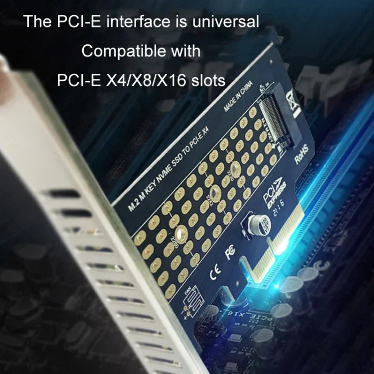 5개 NVME 전송 카드 M.2 to PCIE3.0/4.0 풀 스피드 X4 확장 카드, 풀 하이트, 하프 하이트