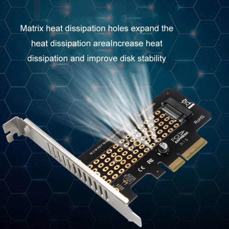 5개 NVME 전송 카드 M.2 to PCIE3.0/4.0 풀 스피드 X4 확장 카드, 풀 하이트, 하프 하이트