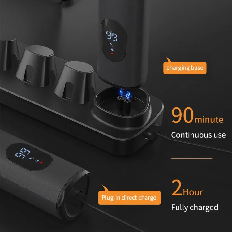 5-in-1 디지털 디스플레이 물 세척 면도기 코털 전기 밀착 셰어 세트, LK-881 5-in-1 (실버)