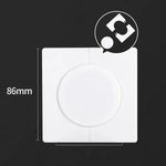 정사각형 에어컨 구멍 장식 커버 벽 구멍 마개, 분할 5cm 흰색, 분할 5cm 금색, 분할 5cm 은색, 9cm 흰색, 9cm 금색, 9cm 은색