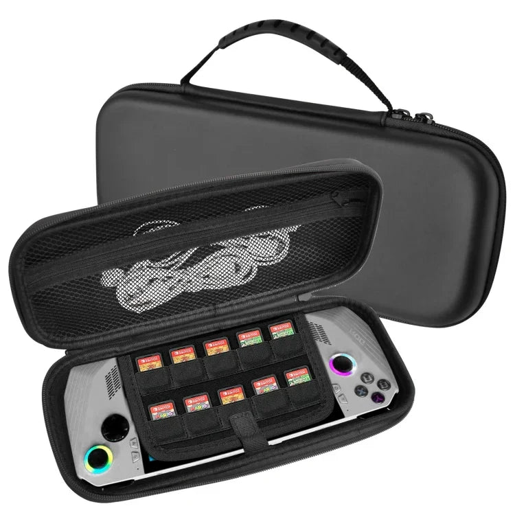 ASUS ROG Ally 게임 콘솔 EVA 가죽 질감 핸드백 클러치 보호 가방, 가방 (블랙), 가방 (화이트)