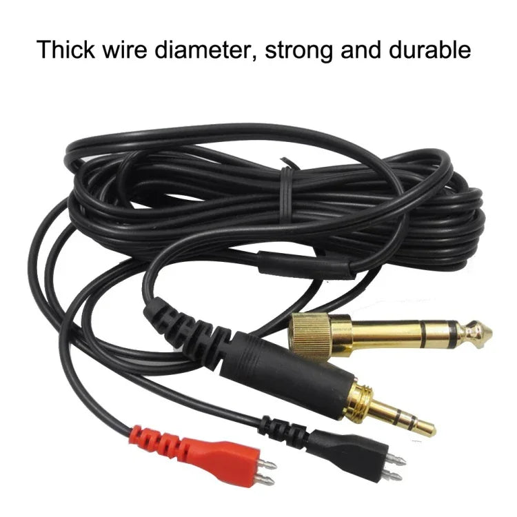 젠하이저 HD25 / HD560 / HD540 / HD480 / HD430 / HD250 헤드셋 오디오 케이블, ZS0093 왼쪽 긴쪽 오른쪽 짧은쪽, ZS0093 양쪽 동일