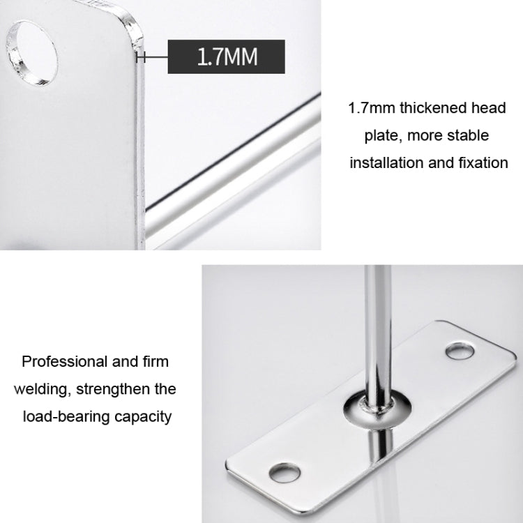 10개입 4mm 두께 못 벽 진열 보석 걸이 단선 와이어 후크, 5cm, 10cm, 15cm, 20cm, 25cm
