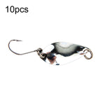 싱글 훅 스푼형 말 입 멜론 스팽글 가짜 루어 낚시 루어, 10개 5g, 10개 3.5g, 10개 2.5g, 10개 2g 메쉬, 10개 2g 나비