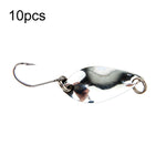 싱글 훅 스푼형 말 입 멜론 스팽글 가짜 루어 낚시 루어, 10개 5g, 10개 3.5g, 10개 2.5g, 10개 2g 메쉬, 10개 2g 나비