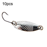 싱글 훅 스푼형 말 입 멜론 스팽글 가짜 루어 낚시 루어, 10개 5g, 10개 3.5g, 10개 2.5g, 10개 2g 메쉬, 10개 2g 나비
