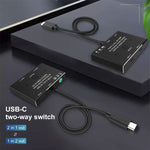 8K30 타입-C / USB-C 양방향 스위치 10Gbps HD 분배기, KC-C201, C201 단일 기기