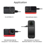 Sunnylife MC490 칼라 마이크로폰 모션 카메라 녹음용, DJI Action3/2용, Insta360 ONE RS용, Insta360 ONE X2/X3/1인치 360 에디션용