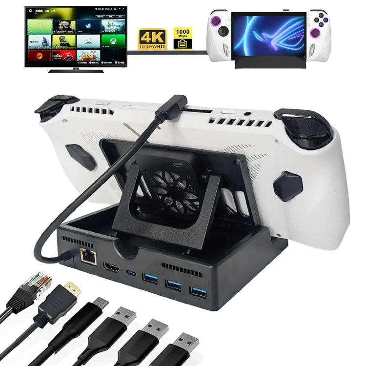 ROG ALLY 충전 베이스 다기능 도킹 스테이션, 6-in-1 버전