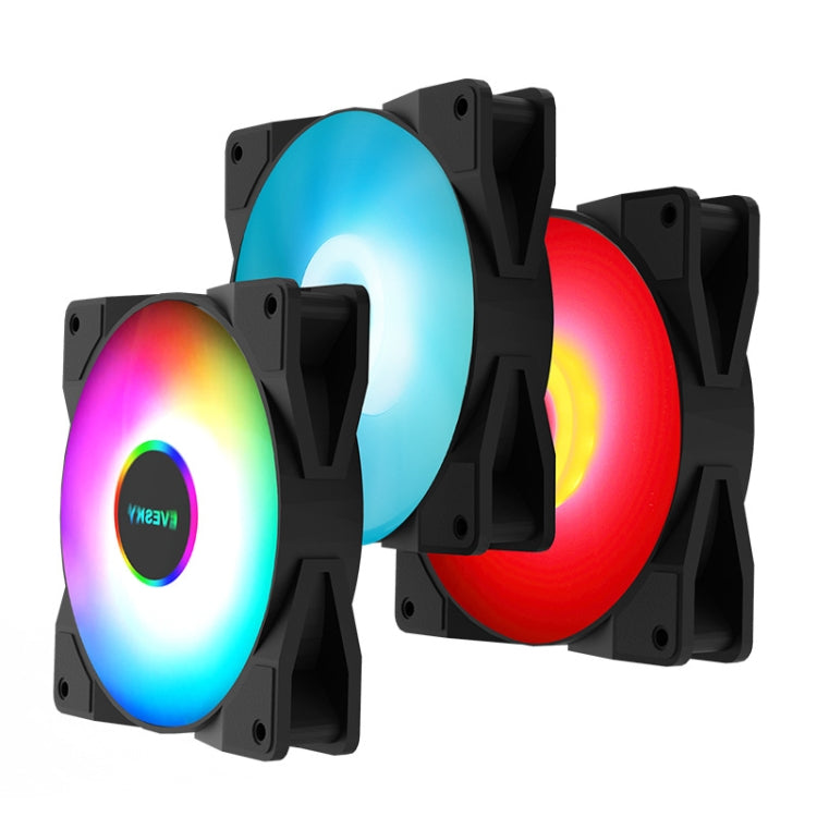 EVESKY 워터 쿨러 CPU 팬 RGB 팬 액체 히트싱크 일체형 라디에이터, 120mm 컬러풀, 120mm RGB, 240mm, 360mm