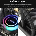 EVESKY 워터 쿨러 CPU 팬 RGB 팬 액체 히트싱크 일체형 라디에이터, 120mm 컬러풀, 120mm RGB, 240mm, 360mm
