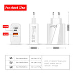 A502 65W USB-C/타입-C+USB 듀얼 포트 GaN 충전기 QC3.0 노트북 범용 충전기, EU 플러그 블랙, EU 플러그 화이트, US 플러그 블랙, US 플러그 화이트, UK 플러그 블랙, UK 플러그 화이트