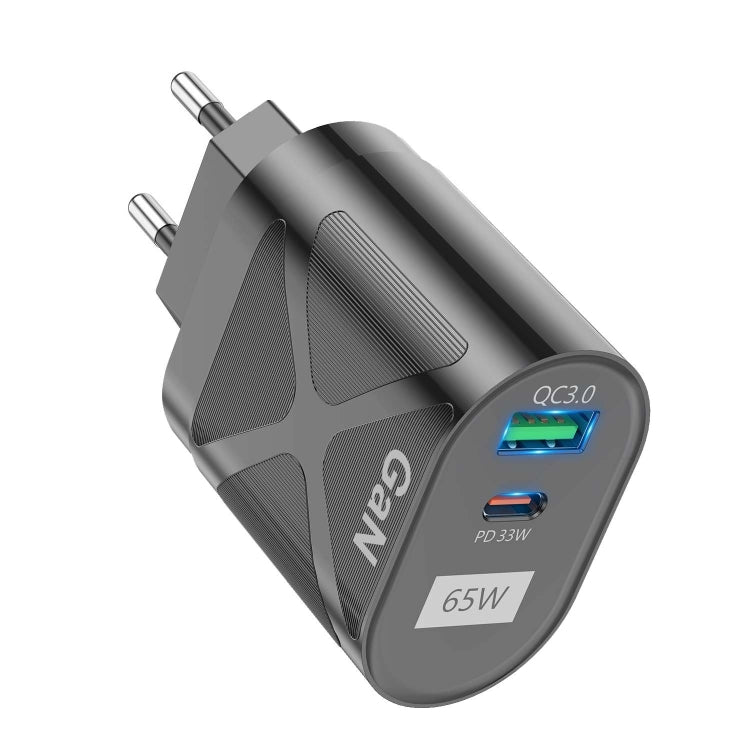 65W GAN PD + QC3.0 고속 충전기 휴대폰 노트북 컴퓨터 범용 충전기, EU 플러그 블랙, UK 플러그 블랙, US 플러그 블랙, AU 플러그 블랙, EU 플러그 화이트, UK 플러그 화이트, US 플러그 화이트, AU 플러그 화이트