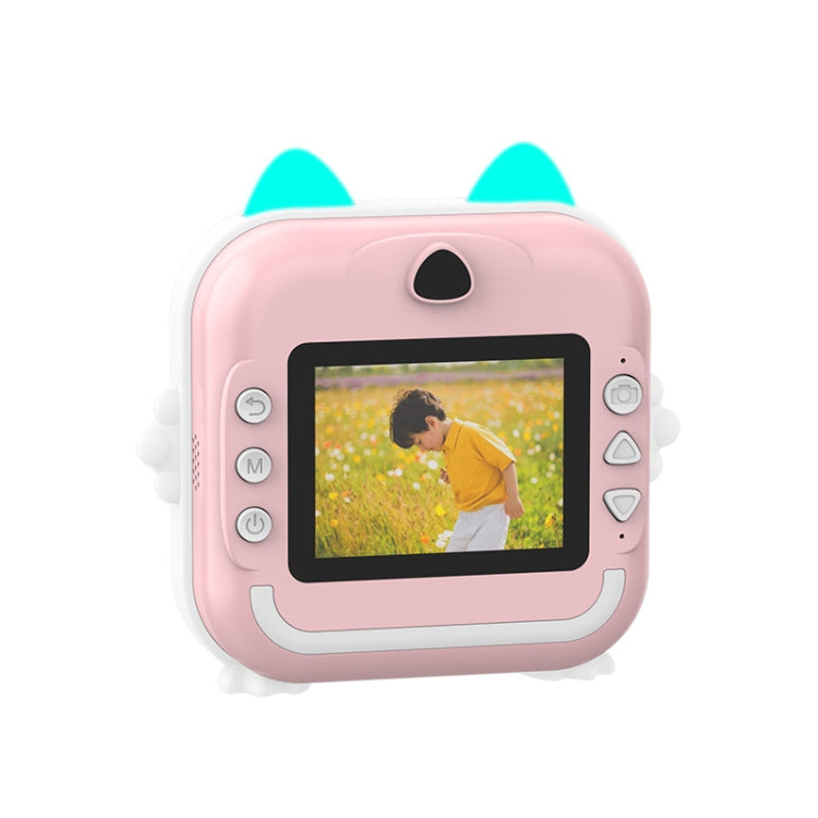 어린이 즉석 카메라 미니 열감지 HD 프린터 비디오 사진 디지털 카메라, 기본형 블루, 기본형 핑크, 16G 핑크, 16G 블루, 32G 핑크, 32G 블루