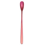 15cm 304 스테인리스 스틸 숟가락 커피 사각 머리 숟가락 긴 손잡이 믹싱 숟가락, 스테인리스 스틸 색상, 티타늄 골드, 로즈 골드, 티타늄 블랙, 블루, 퍼플