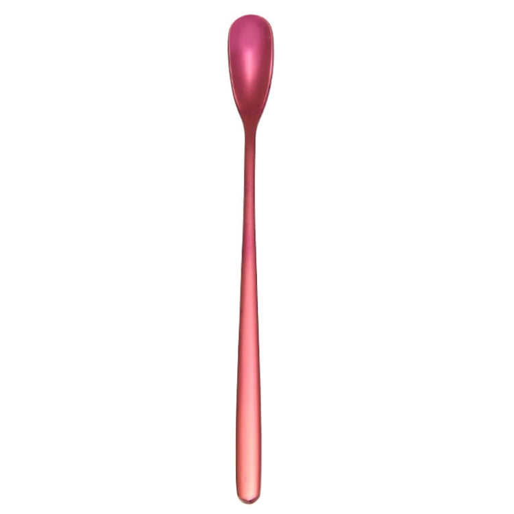 15cm 304 스테인리스 스틸 숟가락 커피 사각 머리 숟가락 긴 손잡이 믹싱 숟가락, 스테인리스 스틸 색상, 티타늄 골드, 로즈 골드, 티타늄 블랙, 블루, 퍼플