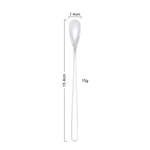 15cm 304 스테인리스 스틸 숟가락 커피 사각 머리 숟가락 긴 손잡이 믹싱 숟가락, 스테인리스 스틸 색상, 티타늄 골드, 로즈 골드, 티타늄 블랙, 블루, 퍼플