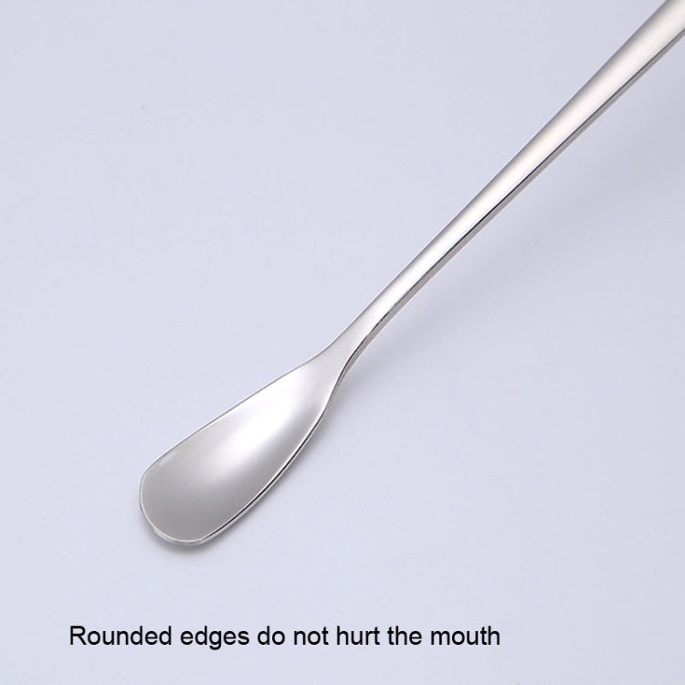 15cm 304 스테인리스 스틸 숟가락 커피 사각 머리 숟가락 긴 손잡이 믹싱 숟가락, 스테인리스 스틸 색상, 티타늄 골드, 로즈 골드, 티타늄 블랙, 블루, 퍼플