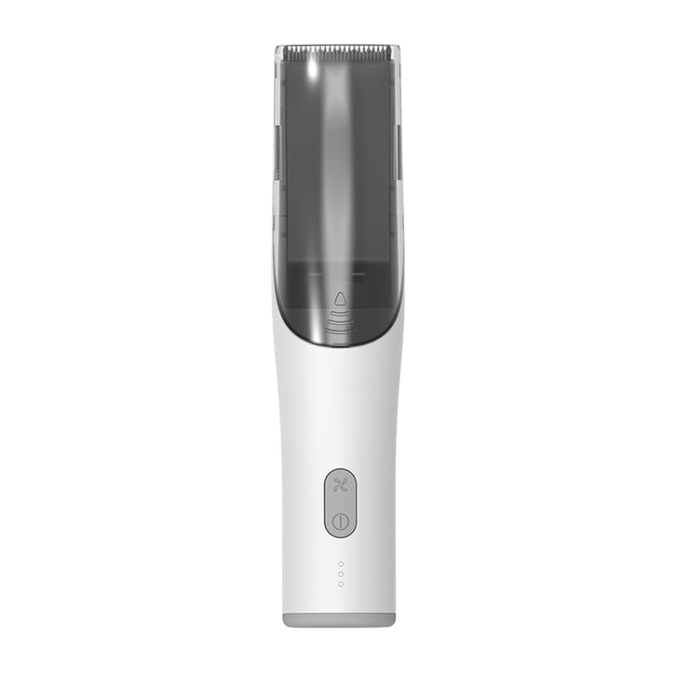 전기 방수 미용사 어린이 저소음 충전식 푸시 클리퍼, 흡입 업그레이드 버전 화이트
