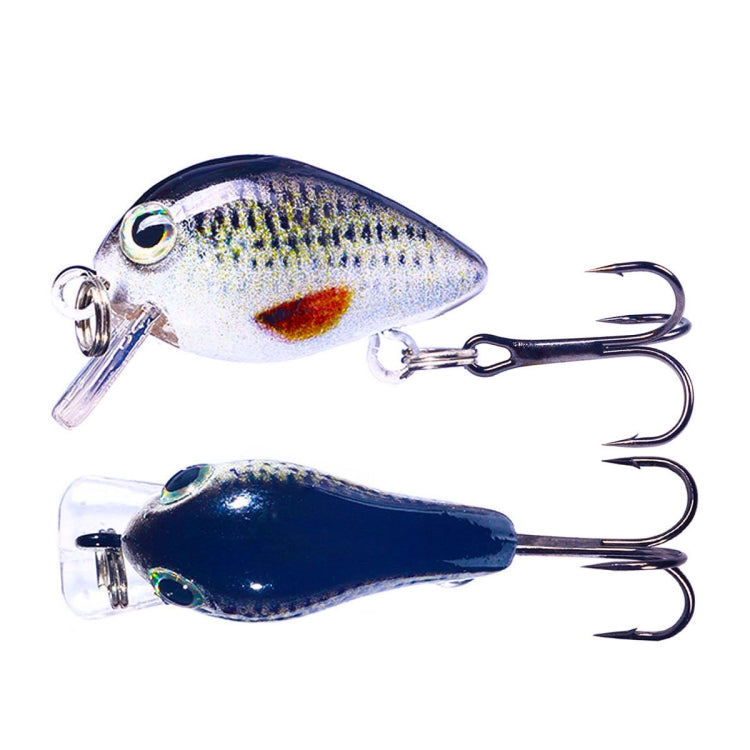 HENGJIA 2.5cm 1.5g 부유 수중 작은 뚱뚱한 미세 물체 미니 3D 프린팅 루어 미끼