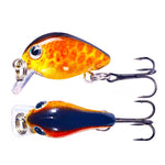 HENGJIA 2.5cm 1.5g 부유 수중 작은 뚱뚱한 미세 물체 미니 3D 프린팅 루어 미끼