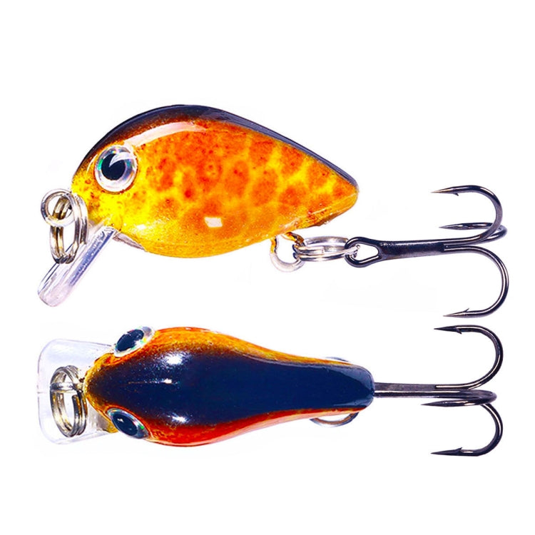 HENGJIA 2.5cm 1.5g 부유 수중 작은 뚱뚱한 미세 물체 미니 3D 프린팅 루어 미끼