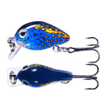 HENGJIA 2.5cm 1.5g 부유 수중 작은 뚱뚱한 미세 물체 미니 3D 프린팅 루어 미끼