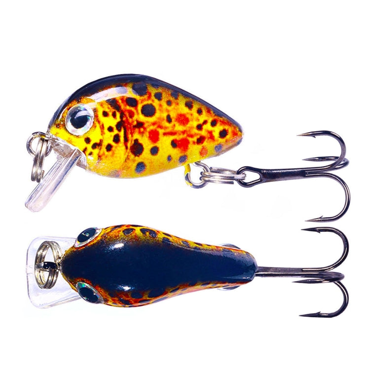 HENGJIA 2.5cm 1.5g 부유 수중 작은 뚱뚱한 미세 물체 미니 3D 프린팅 루어 미끼