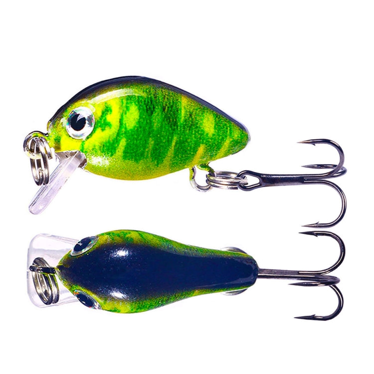 HENGJIA 2.5cm 1.5g 부유 수중 작은 뚱뚱한 미세 물체 미니 3D 프린팅 루어 미끼