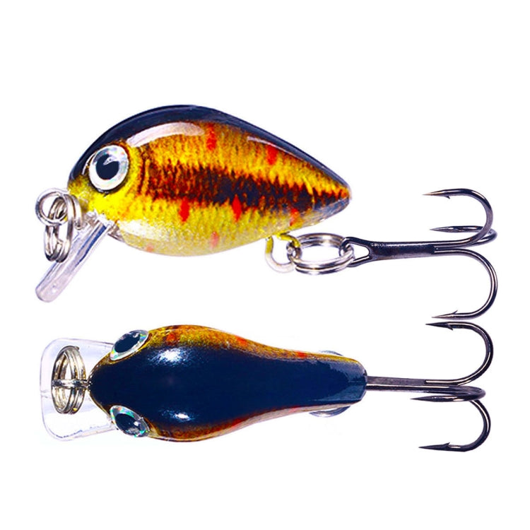 HENGJIA 2.5cm 1.5g 부유 수중 작은 뚱뚱한 미세 물체 미니 3D 프린팅 루어 미끼