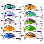 HENGJIA 2.5cm 1.5g 부유 수중 작은 뚱뚱한 미세 물체 미니 3D 프린팅 루어 미끼