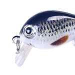 HENGJIA 2.5cm 1.5g 부유 수중 작은 뚱뚱한 미세 물체 미니 3D 프린팅 루어 미끼