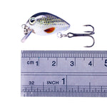 HENGJIA 2.5cm 1.5g 부유 수중 작은 뚱뚱한 미세 물체 미니 3D 프린팅 루어 미끼