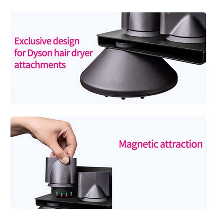 For Dyson Hair Dryer Holder Bathroom Wall-mounted Storage Rack, Upgraded Model