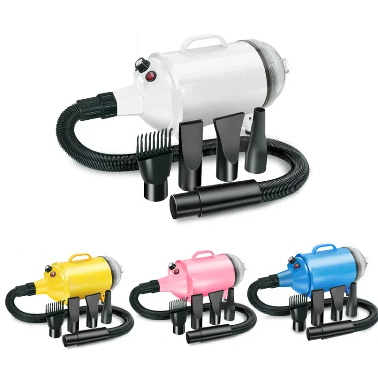 2100W 강아지 드라이어 무단계 속도 반려동물 털 송풍기 진공 청소기 포함, 220V 영국 플러그, 220V 유럽 플러그, 220V 호주 플러그, 110V 미국 플러그
