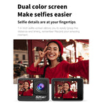 5K/30FPS WIFI HD 손떨림 방지 리모컨 터치 듀얼 스크린 IP68 방수 스포츠 카메라, 5K, 5K 카메라 + 64G 카드, 5K 카메라 + 128G 카드