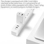 오리지널 샤오미 35W USB-C+USB-A 고속 충전 휴대용 듀얼 포트 충전기(1C+1A), US 플러그, 35W