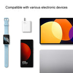 오리지널 샤오미 35W USB-C+USB-A 고속 충전 휴대용 듀얼 포트 충전기(1C+1A), US 플러그, 35W