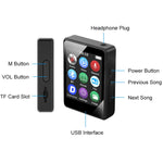MP3 음악 플레이어 블루투스 5.0 전자책 녹음기 MP4 워크맨, 메모리 카드 없음, 8GB, 16GB, 32GB, 64GB, 128GB