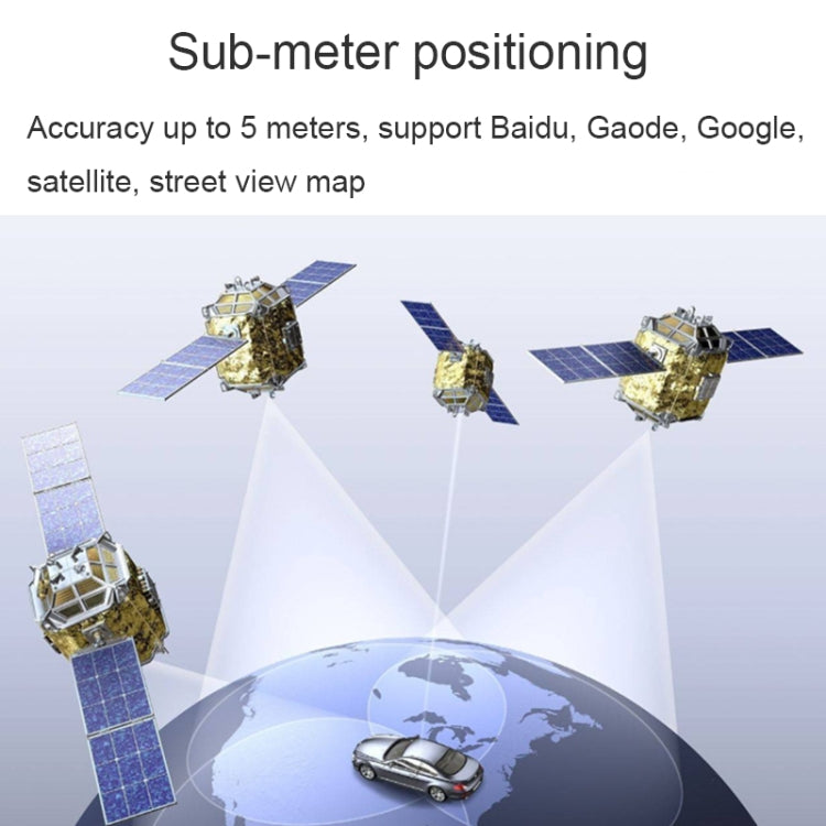 다기능 스마트 벨트 버클 노인 분실 방지 GPS 추적기, 그레이, 실버