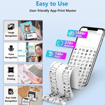 Phomemo M200 QR 코드 태그 휴대용 블루투스 열전사 라벨 프린터, M200